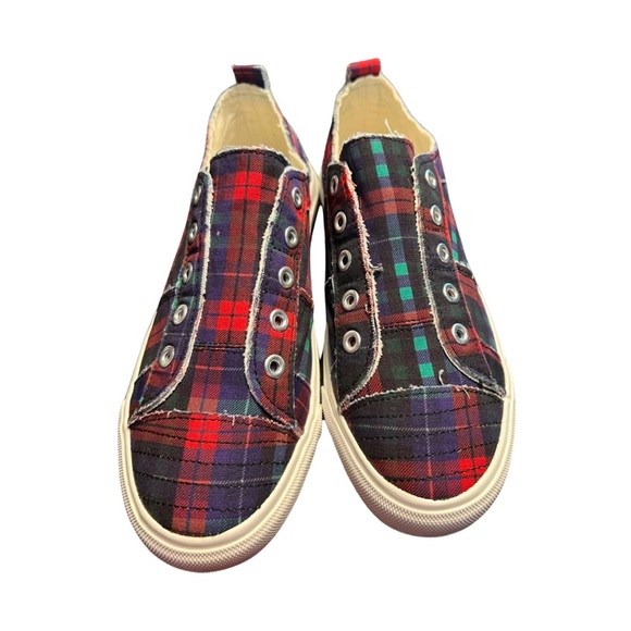 New Corkys Babalu Navy Tartan - Picture 3 of 3